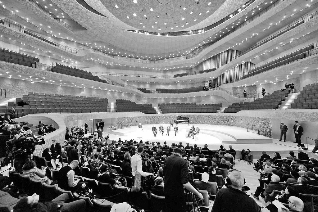 4851 Pressekonferenz im Groen Saal vom Konzerthaus Elbphilharmonie in Hamburg.
